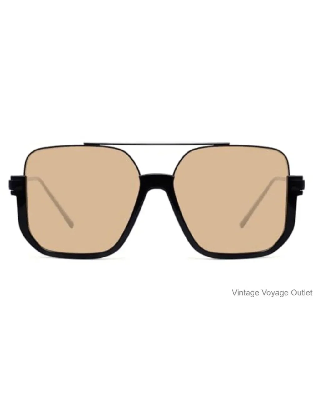 Oversized Retro Square Aviator Sunglasses for Women Men Trendy Fashion Tinted